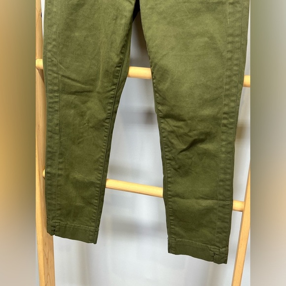 J BRAND Olive green button fly‎ straight leg pants size 6 - Picture 3 of 12